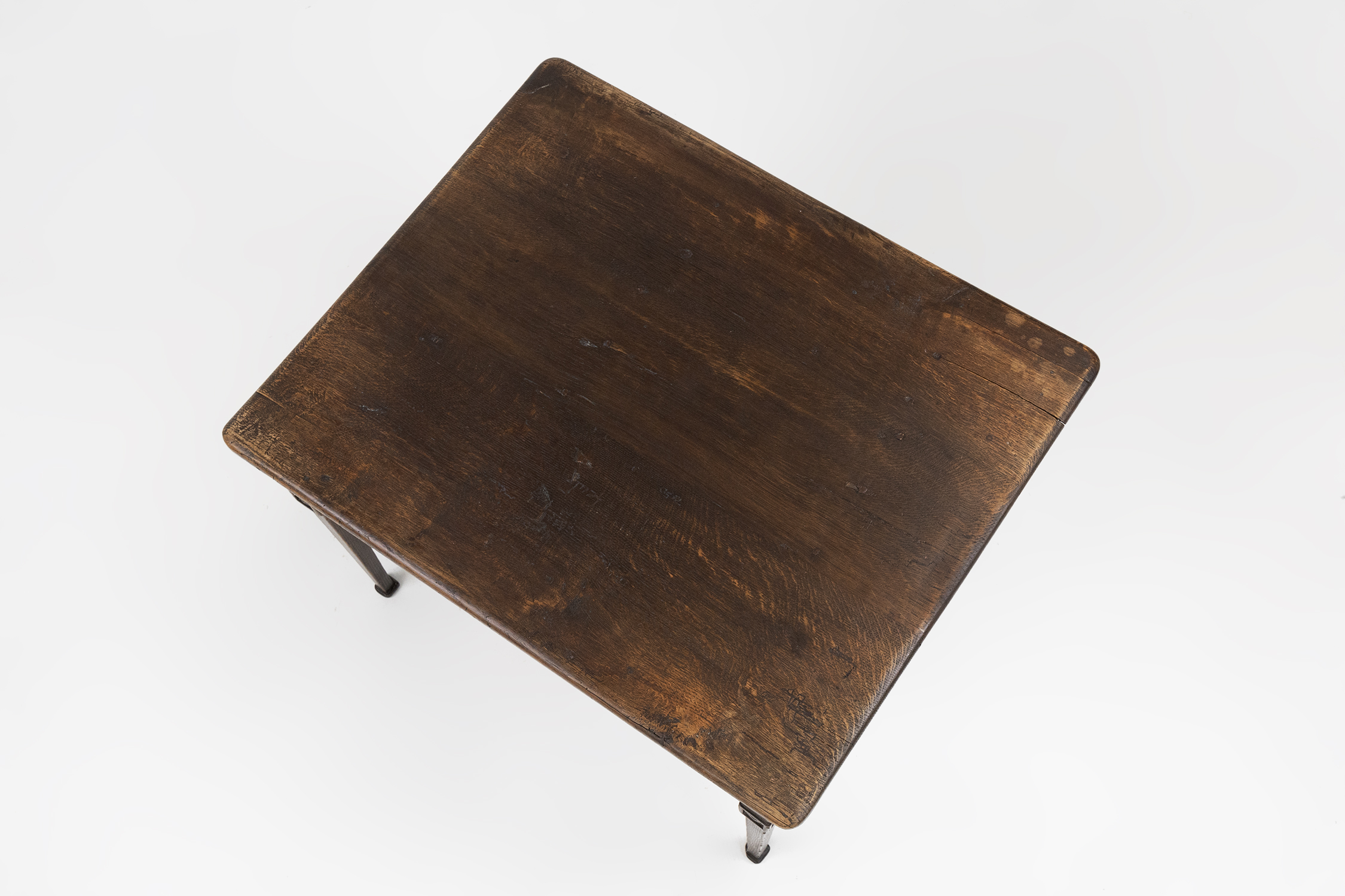 French rustic mid-century side table in wood ca. 1850thumbnail